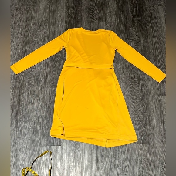 Ann Taylor Gold Asymmetrical Wrap Cocktail Dress - Picture 10 of 10